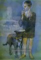 Garcon avec un chien 1905 Pablo Picasso